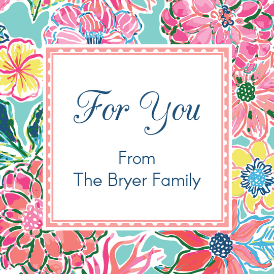 Country Garden Square Gift Stickers